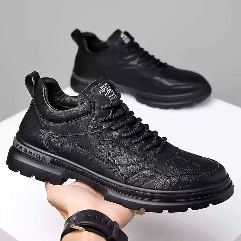 Elegante Schwarze Lederschuhe