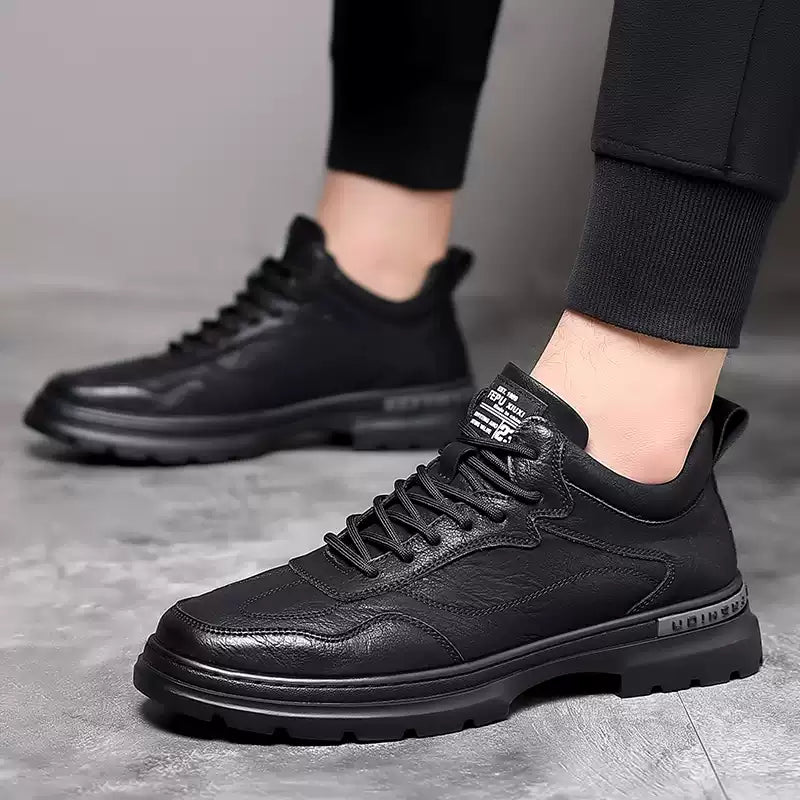 Elegante Schwarze Lederschuhe